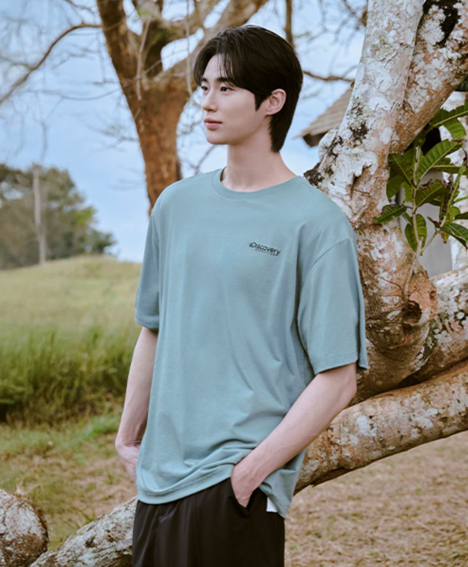 韓國 Discovery Freshvent Washing Box Logo Short-Sleeve T-Shirt【DY037】