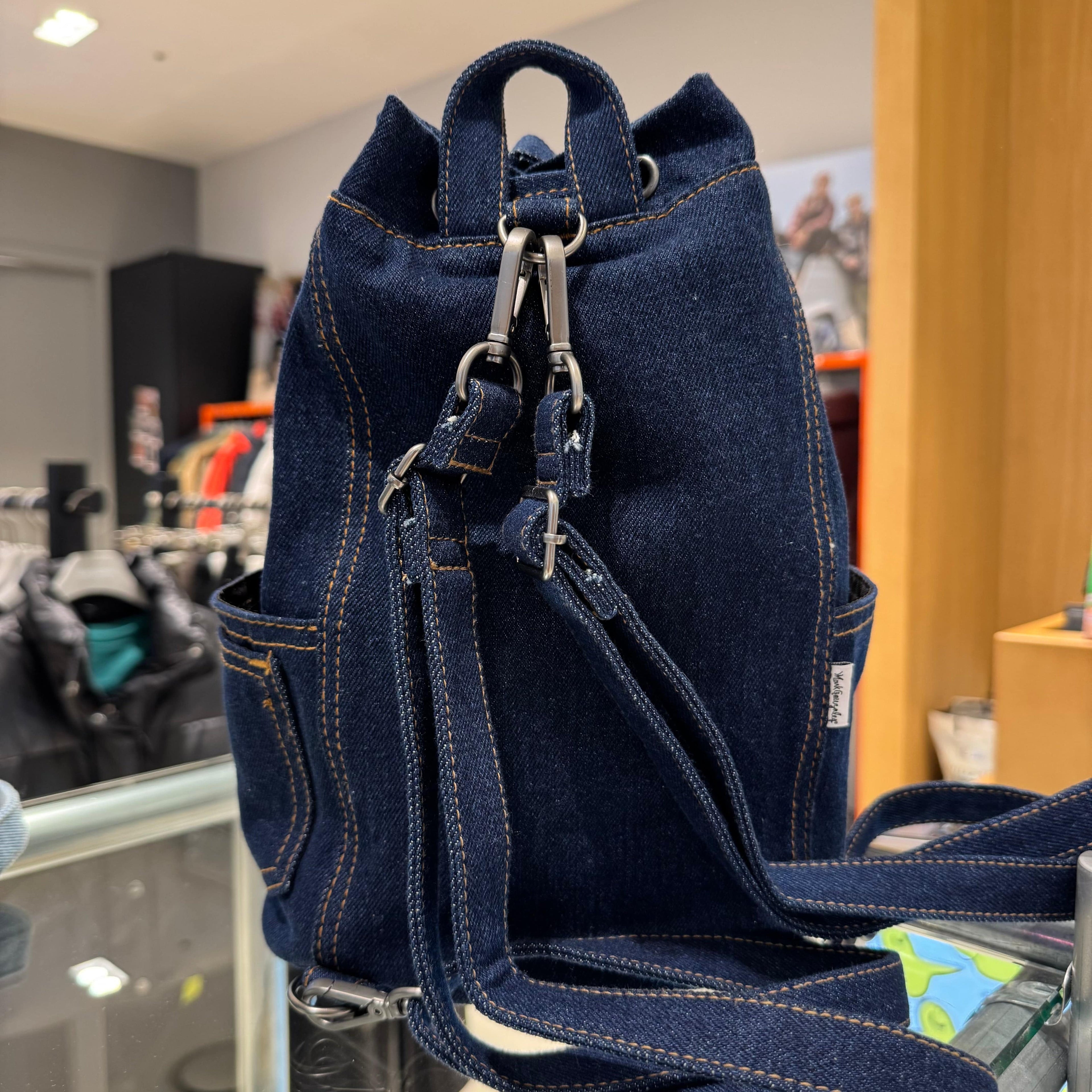 韓國 Mark Gonzales Heart Shaped Denim Side Shoulder Bag 【MG036】 - STT Mall HK 靚太網購