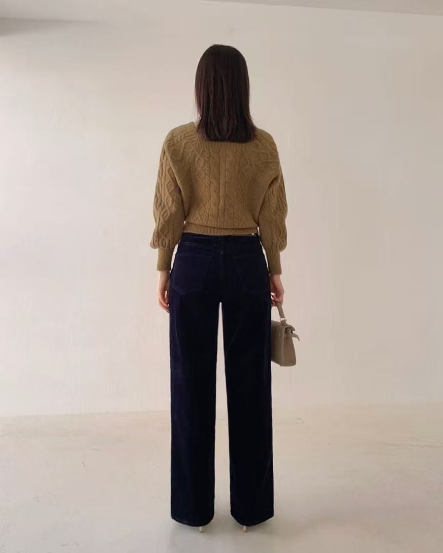 韓國 HowLuk 牛仔褲 刷薄毛  (冬季款)【H2554】