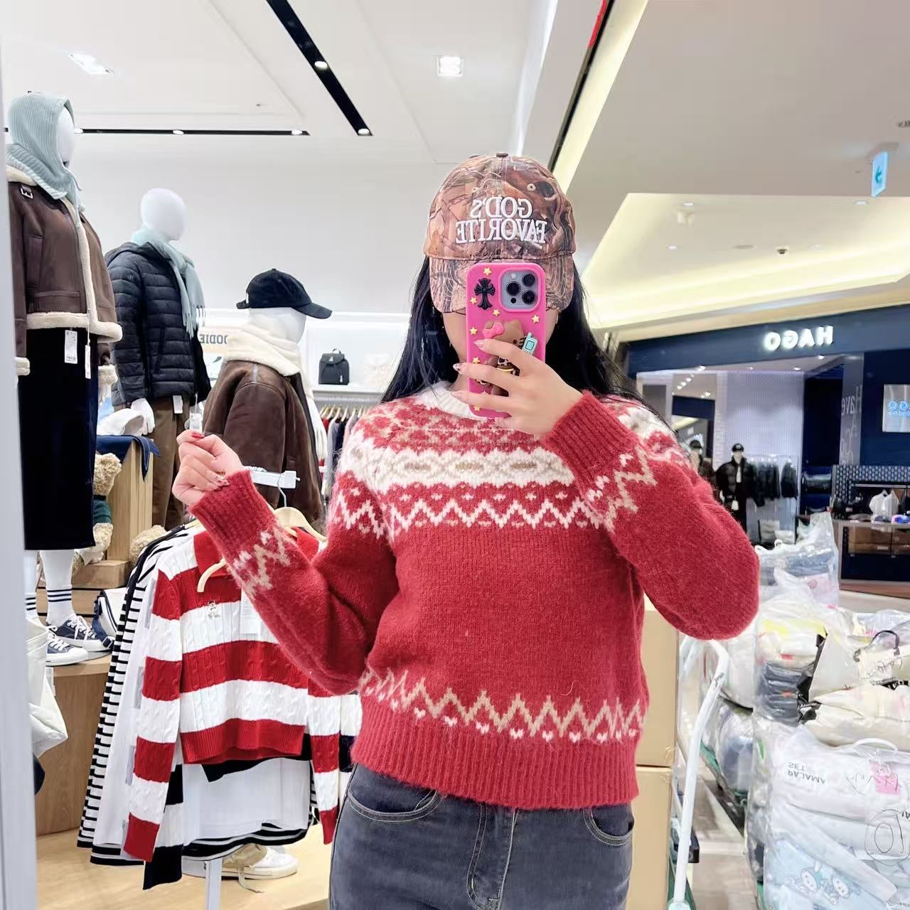 韓國 SPAO Fair Isle Sweater【SP312】