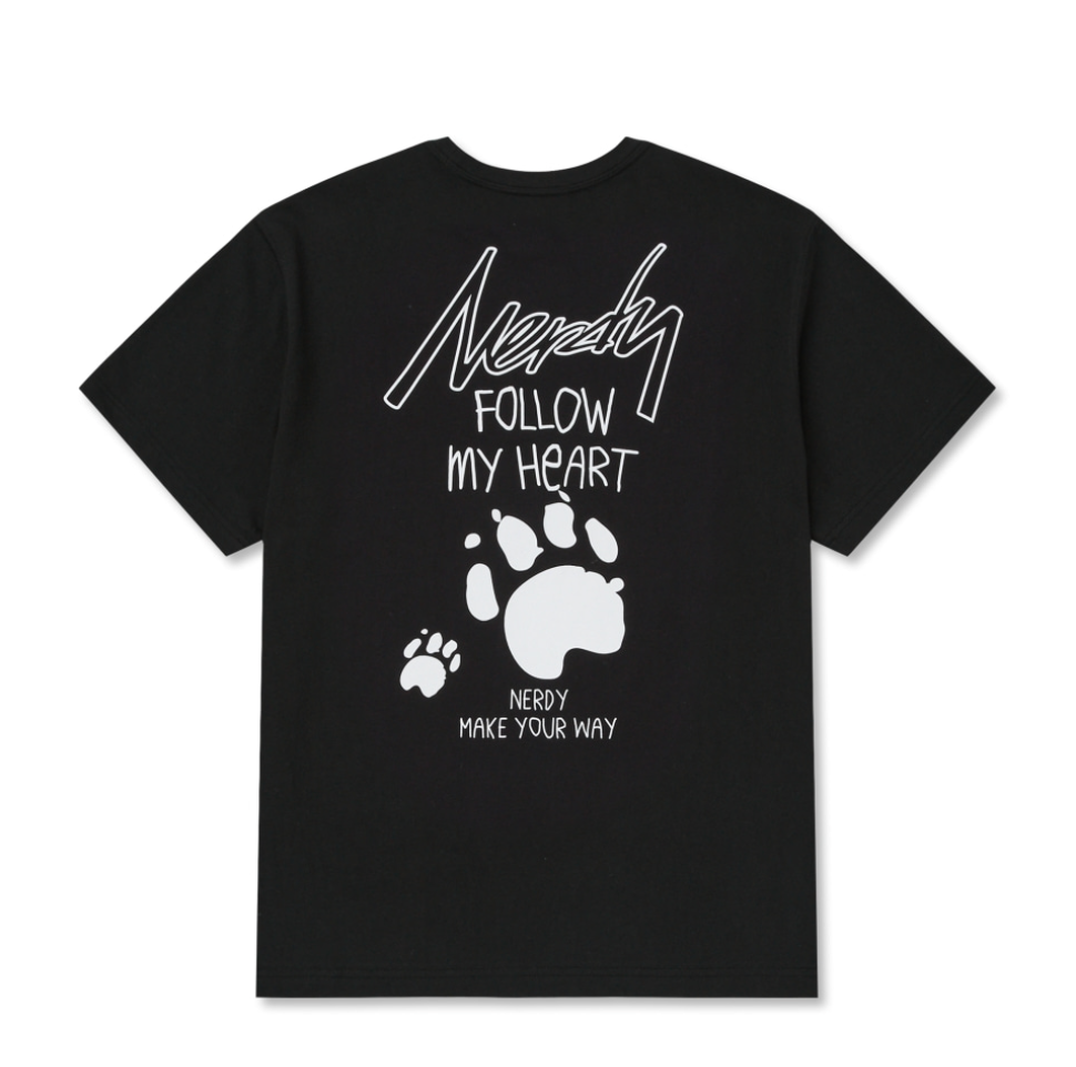 韓國 Nerdy Footprint S/S T-Shirt【NY037】