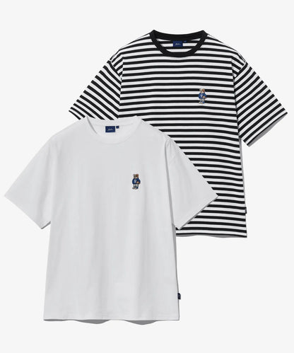 韓國 Yale Embroidered Dan Short Sleeve T-Shirt【YA035】