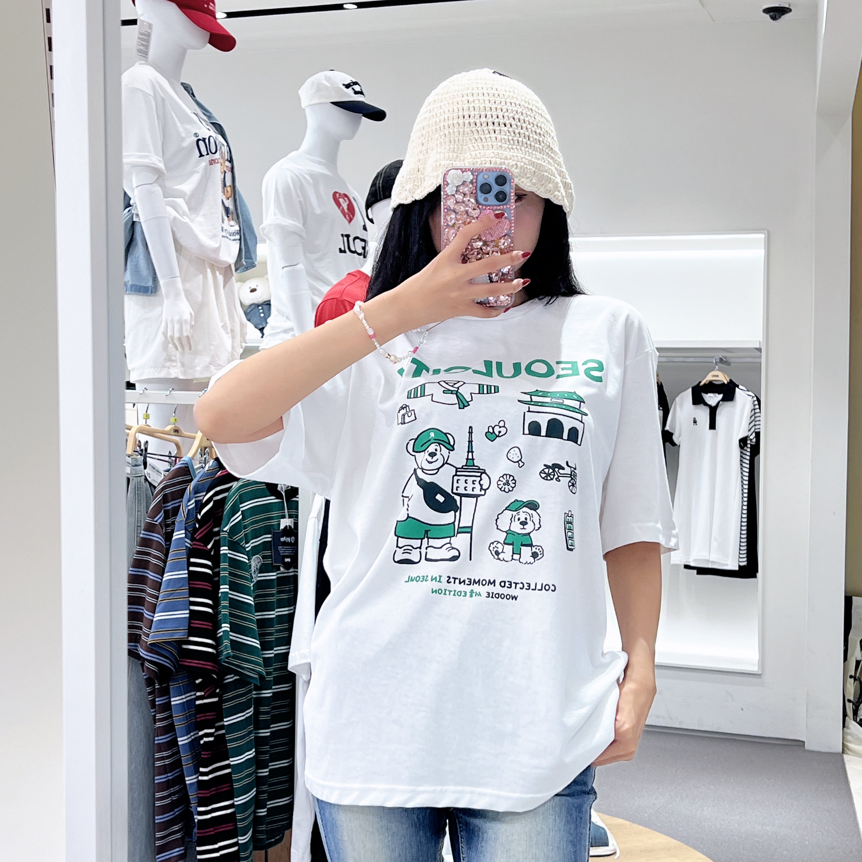 韓國 SPAO Seoul City Short Sleeve T-shirt【SP186】