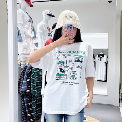 韓國 SPAO Seoul City Short Sleeve T-shirt【SP186】