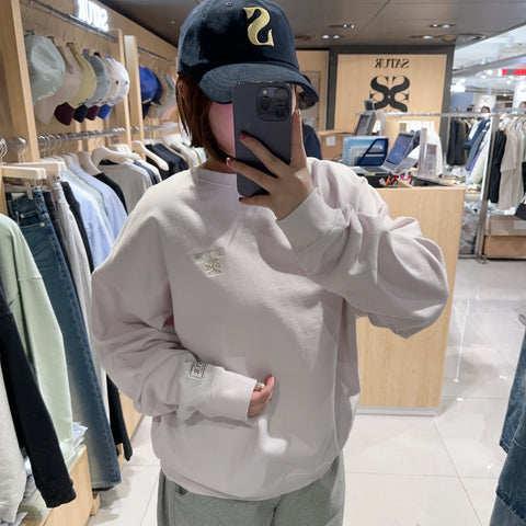 韓國 Satur Classic Logo Basic Sweatshirt【SR088】