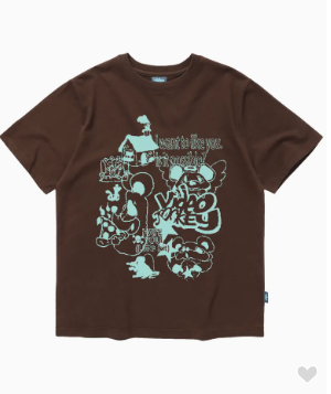 韓國 Video Jockey Mouse Friends T-Shirt【VJ036】