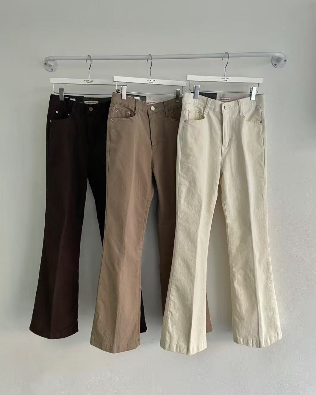 韓國 HowLuk 牛仔褲 刷薄毛 (冬季款)【H253_1】