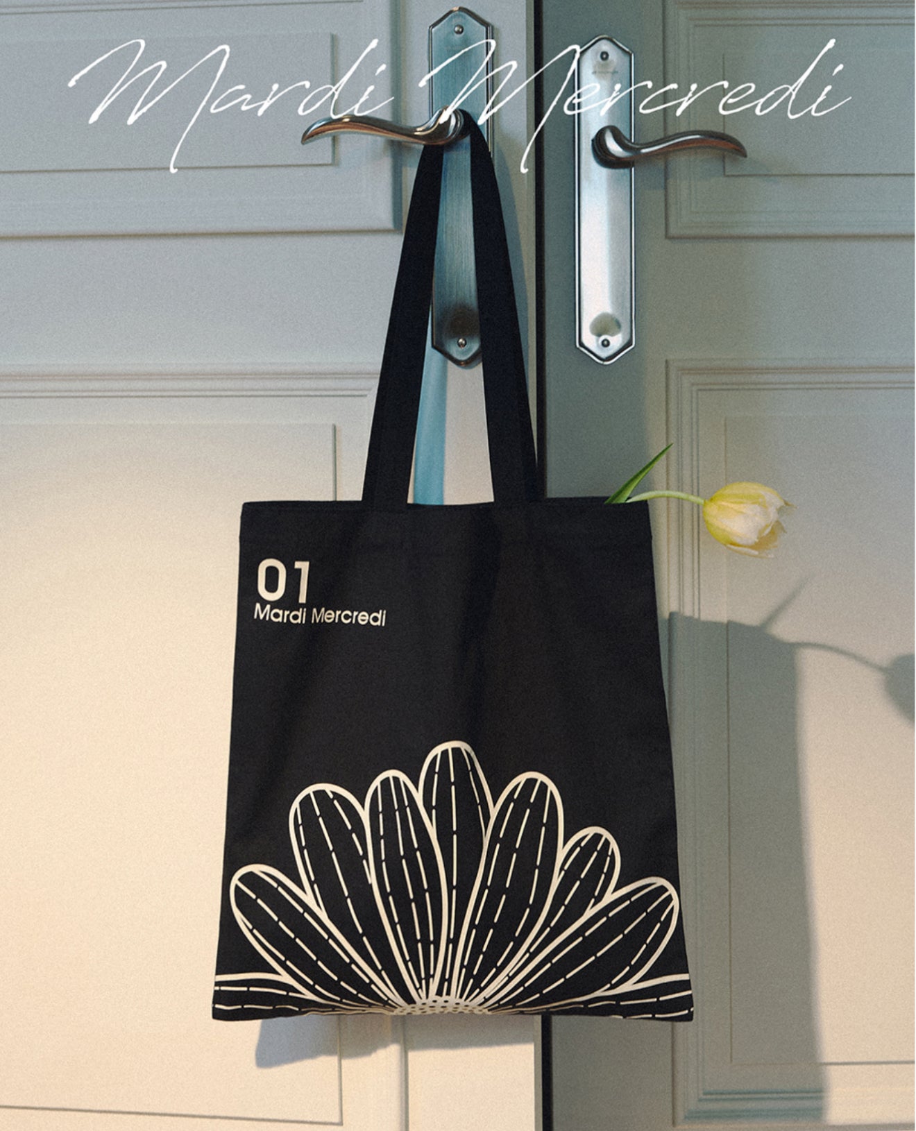 韓國 Mardi Mercredi CANVAS BAG FLOWER【MM044】