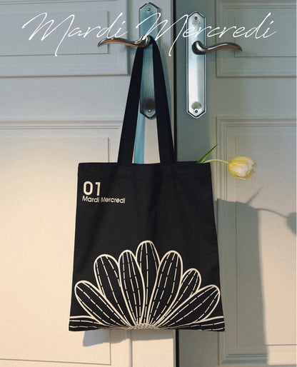 韓國 Mardi Mercredi CANVAS BAG FLOWER【MM044】