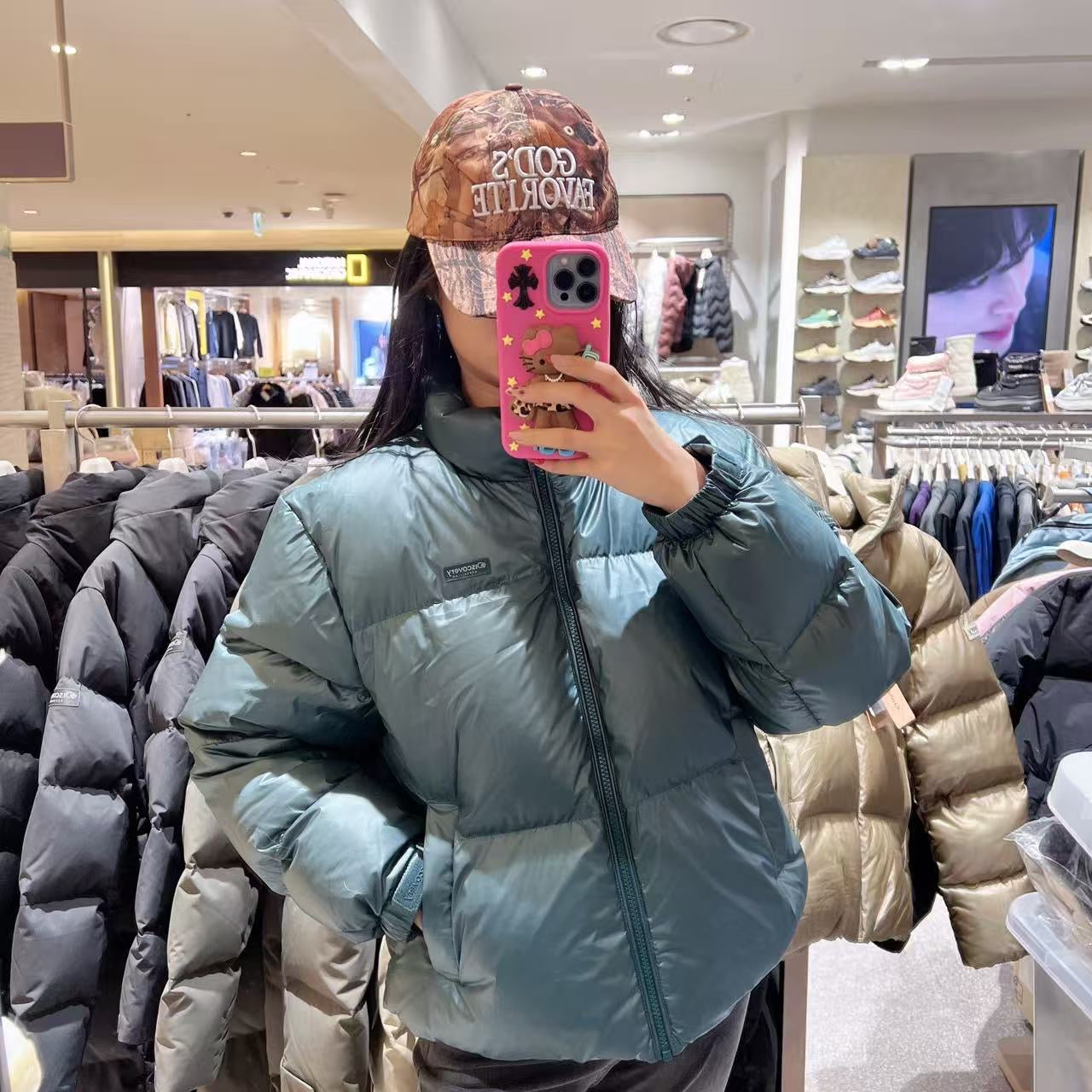 韓國 Discovery Women's Bansley Down Crop Short Padding (鴨絨)【DY216】