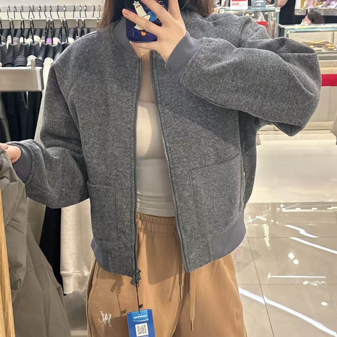 韓國 Snowpeak Essential Wool Women's Varsity Jacket【SN057】