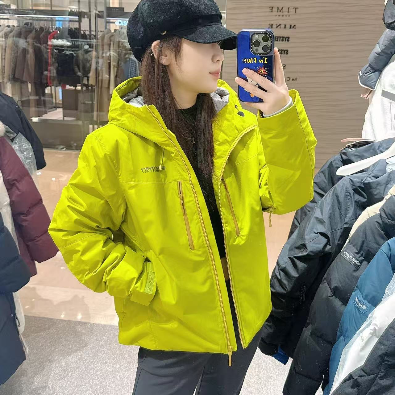 韓國 Discovery Women's Bergen Gore Windstopper Goose Down Lightweight Padding【DY172】