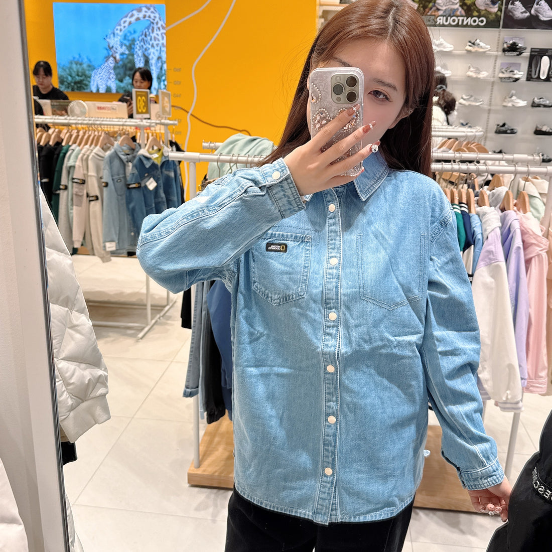 韓國 National Geographic Kids Denim Shirt【NG285】