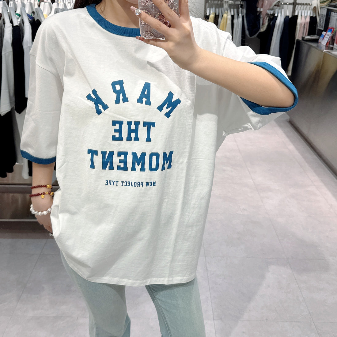 【現貨】韓國 Markm SLOGAN GRAPHIC RINGER T-SHIRT【MA088】