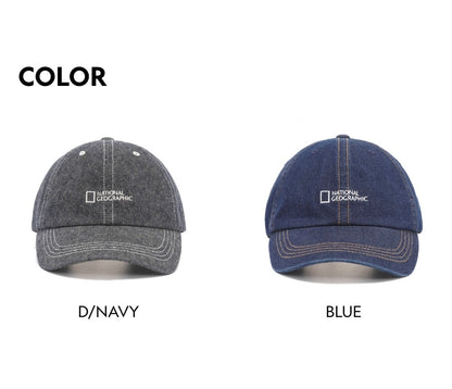 韓國 National Geographic Denim Ball Cap【NG168】