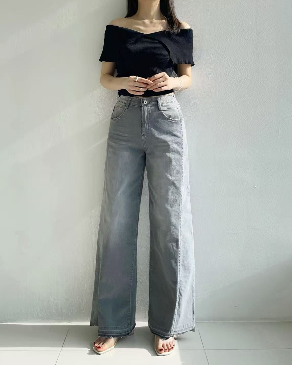 韓國 HowLuk 牛仔褲 (春季款)【H6016-1】