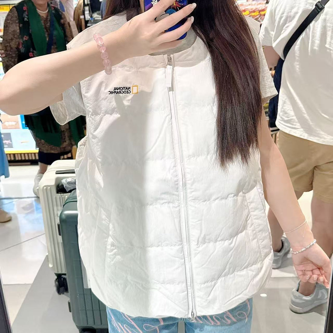 韓國 National Geographic 男女同款 HERON 輕量 羽絨背心 (鵝絨)【NG014】