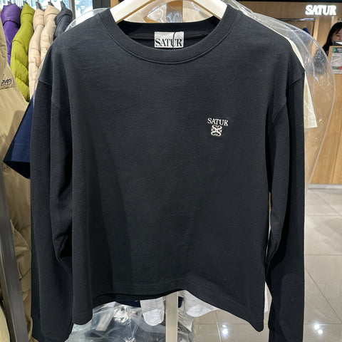 韓國 Satur Small Logo Long T-shirt【SR079】