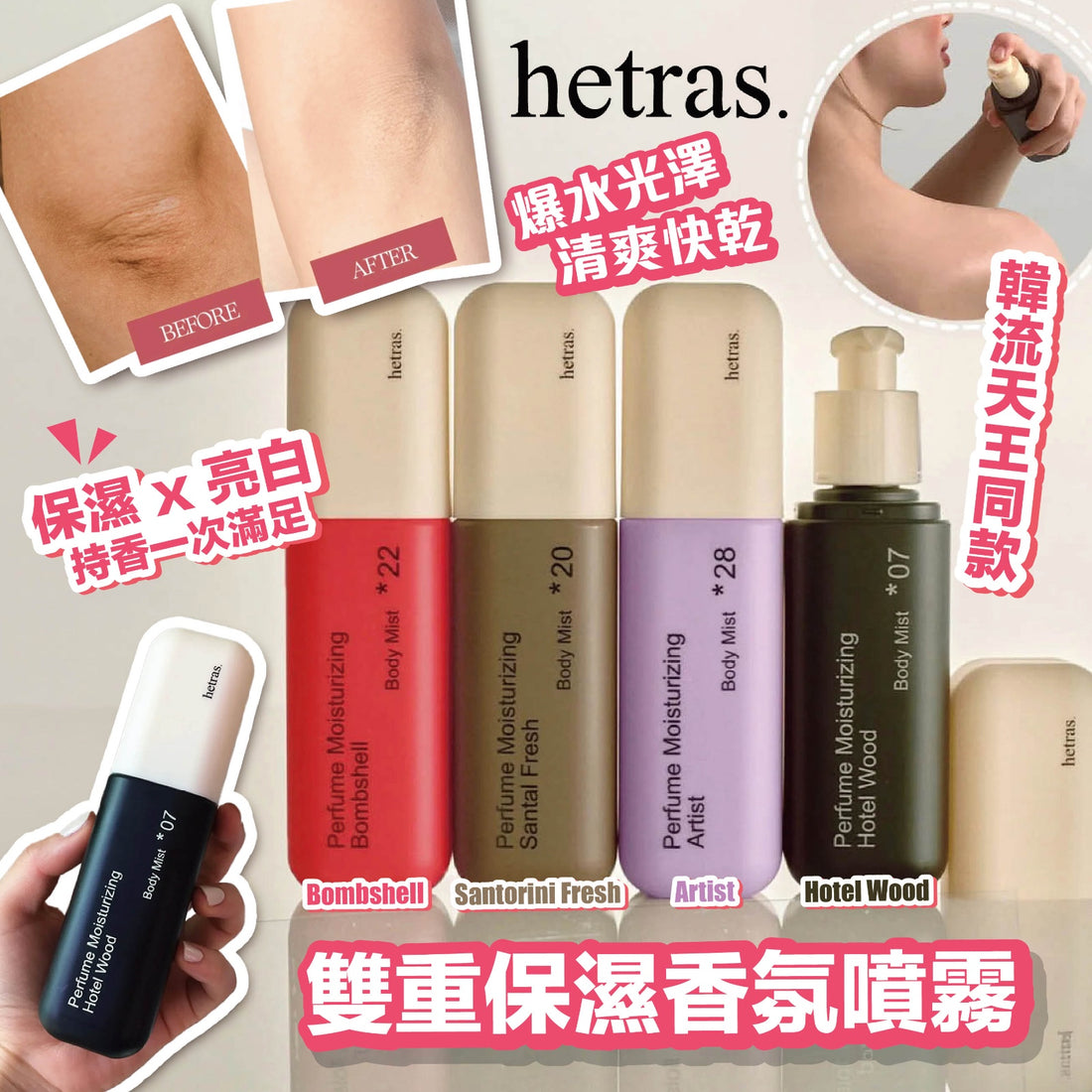 Hetras 雙重保濕香氛噴霧 【SM538】