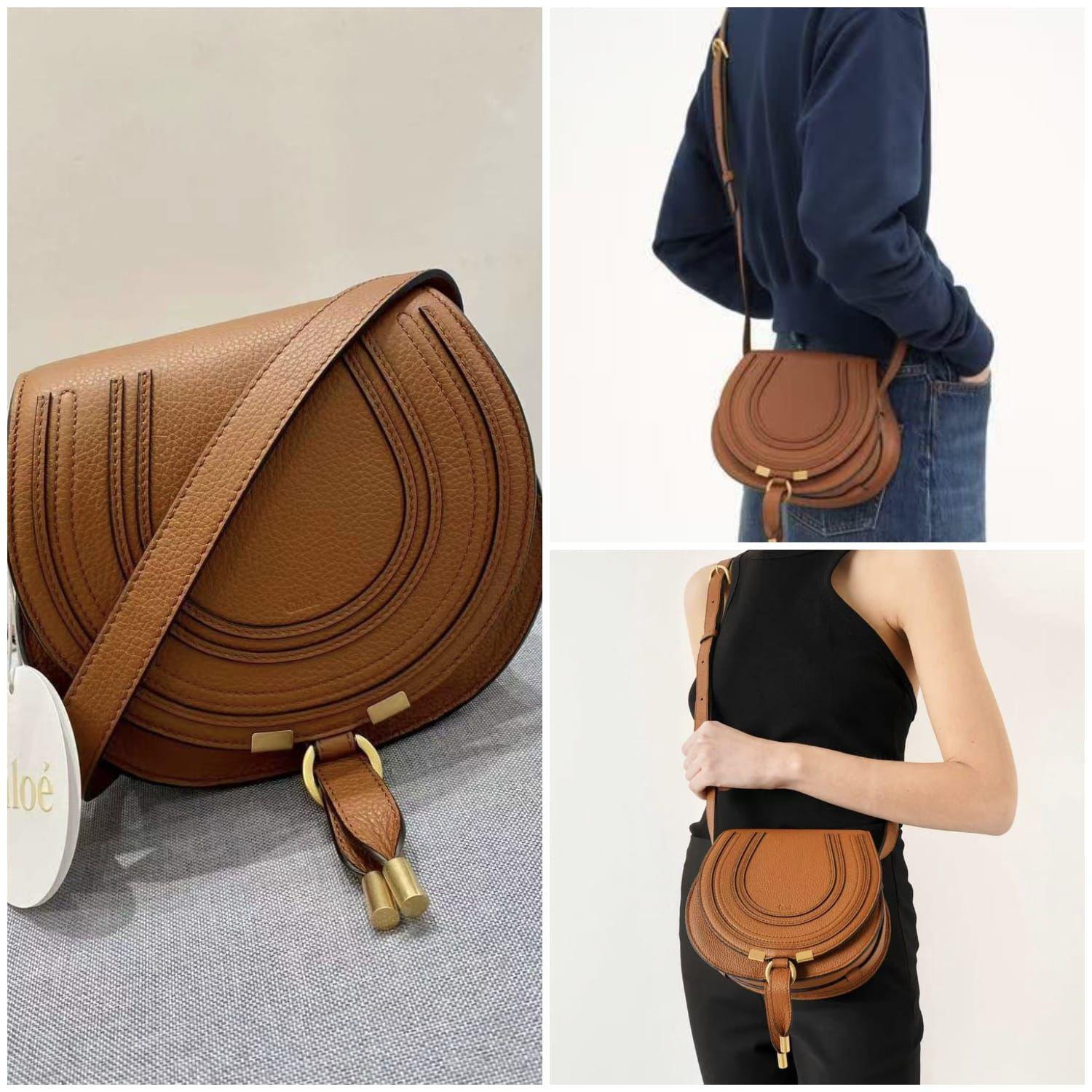 ChloeSmall Marcie Saddle Crossbody Bag 【YS80】