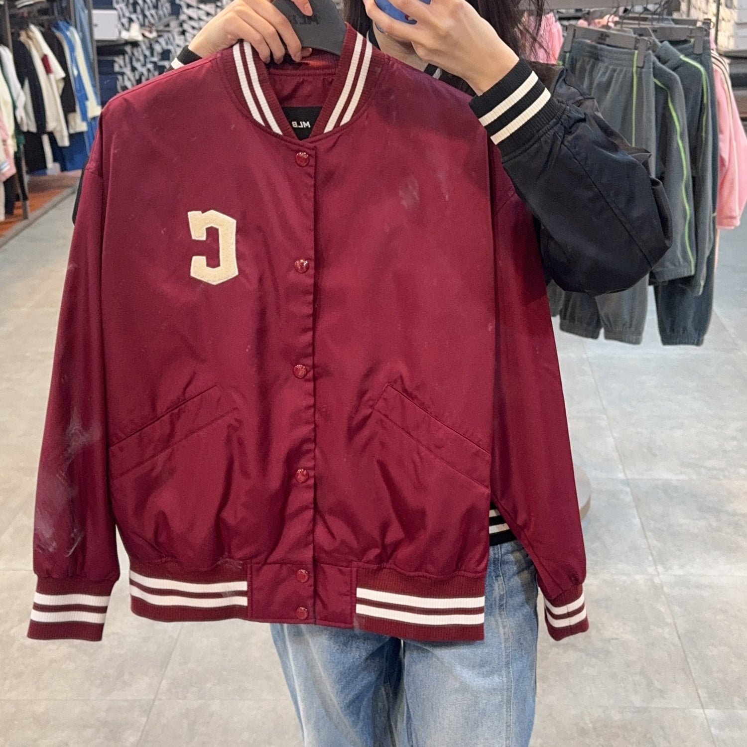 韓國 MLB Nylon Basic Single-Layer Varsity Jacket【MB040】