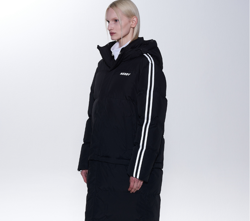 韓國 Nerdy DETACHABLE HEM LONG DOWN JACKET【NY198】