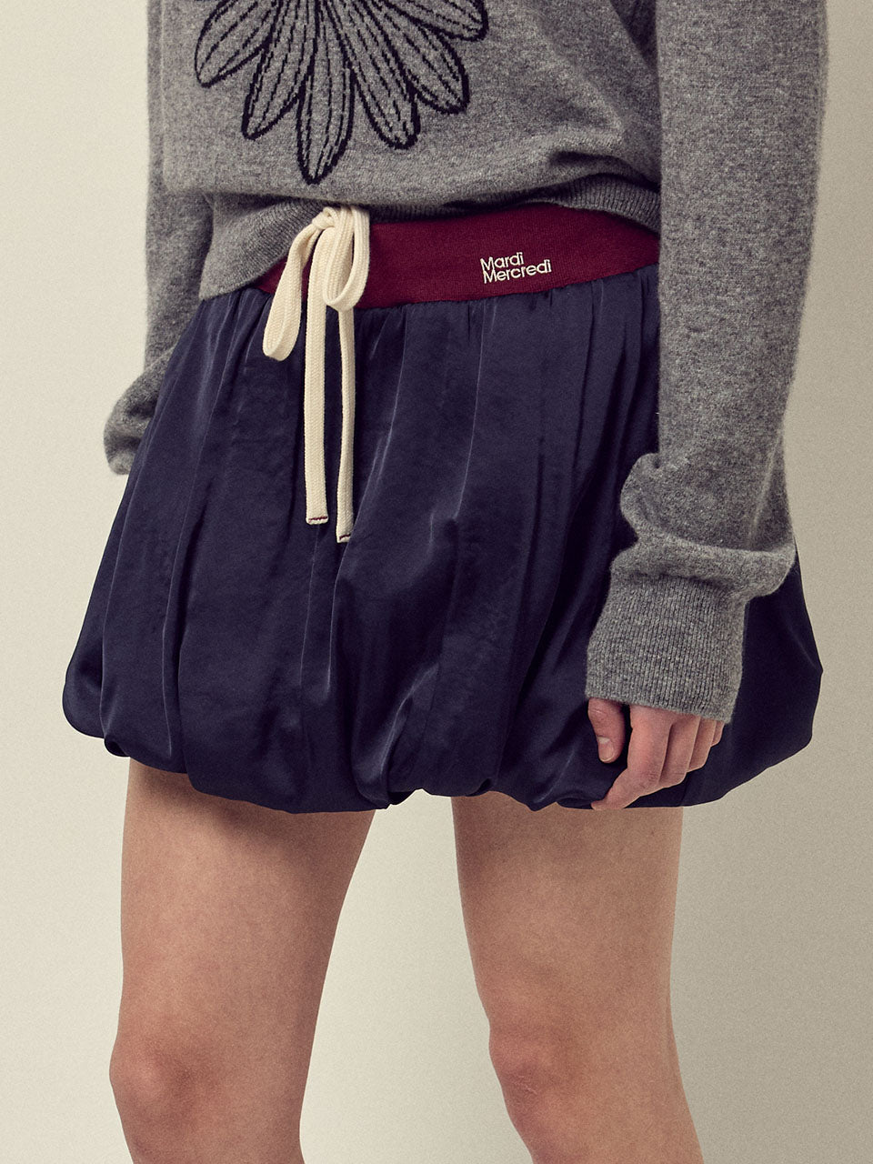 韓國 Mardi Mercredi Satin Balloon Mini Skirt【MM177】