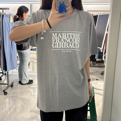 韓國 Marithe Francois Girbaud UNISEX T-SHIRTS (獨家款)【MF547】