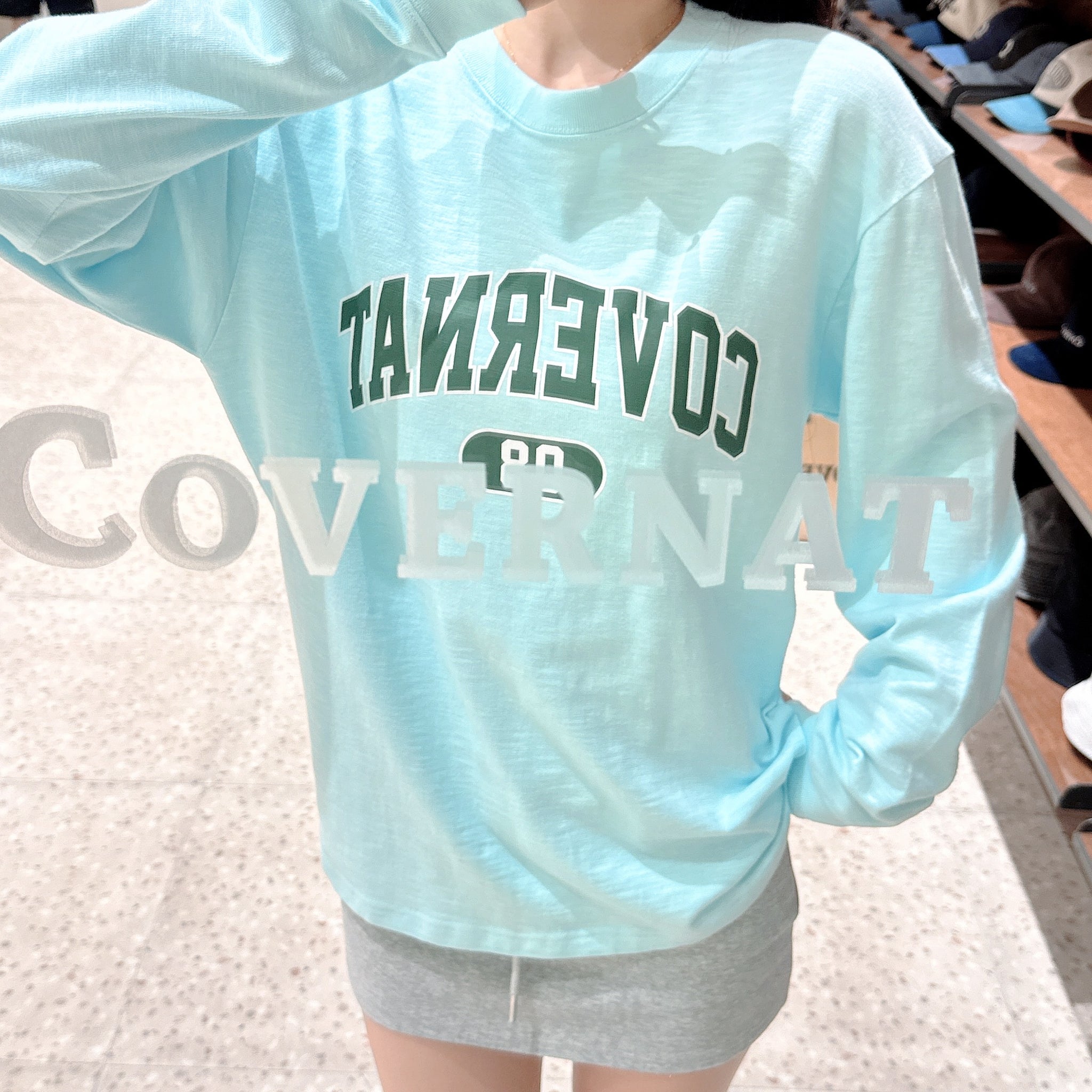 韓國 Covernat Slub Arch Logo Long Sleeve【CO072】