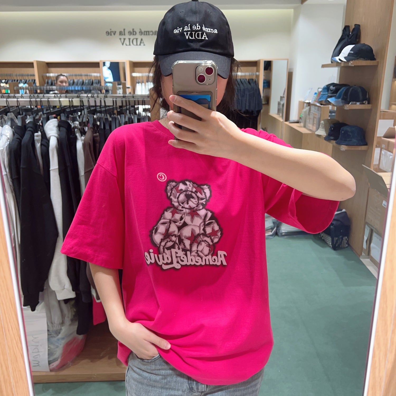 韓國 ADLV STAR BEAR SHORT SLEEVE T-SHIRT【AD013】