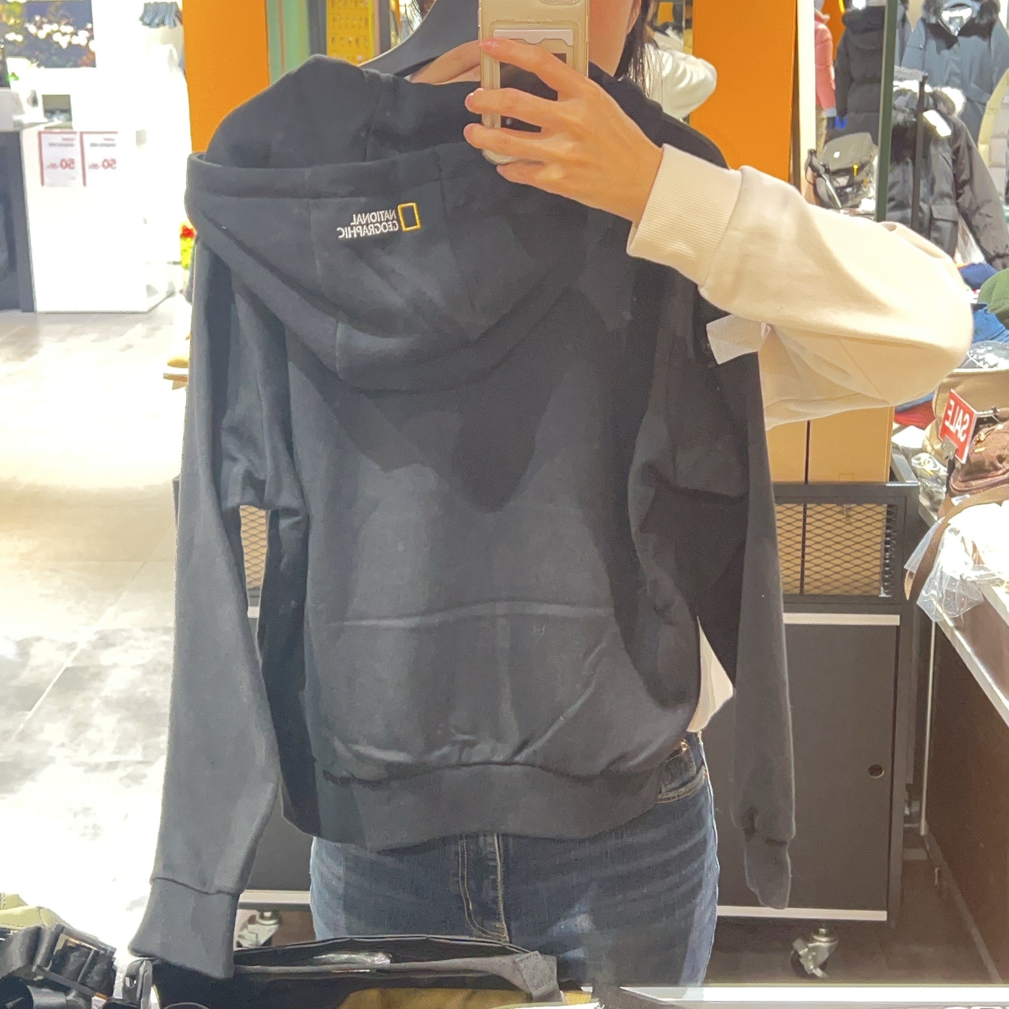 韓國 National Geographic Women's Maiden Fleece Hooded Zip-Up【NG325】