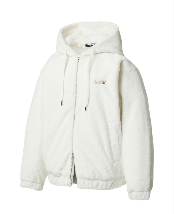 韓國 Nerdy ECO FUR HOODIE ZIP-UP【NY217】