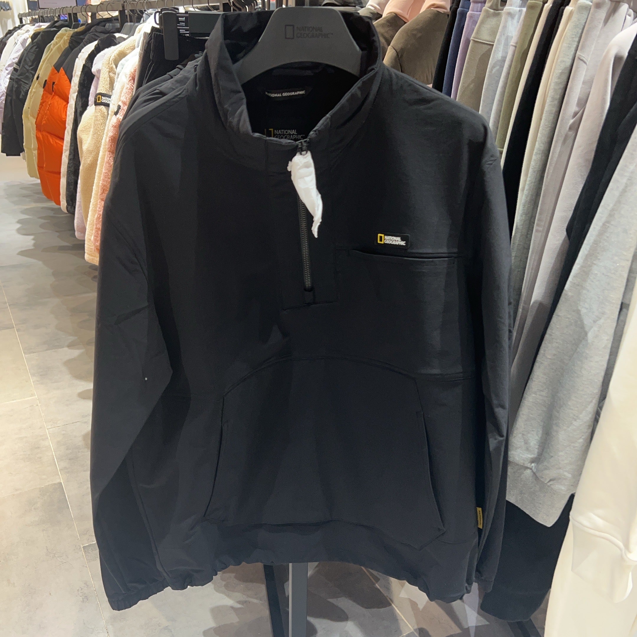 韓國 National Geographic Unisex Archelon Woven Stretch Training High Neck Anorak【NG329】