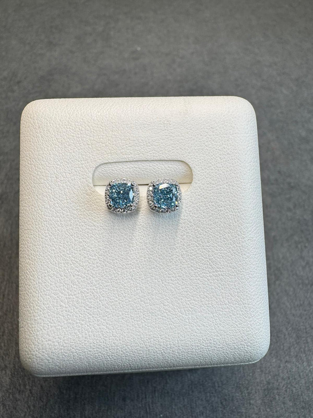 日本直送 海藍寶方糖耳飾【JS429】