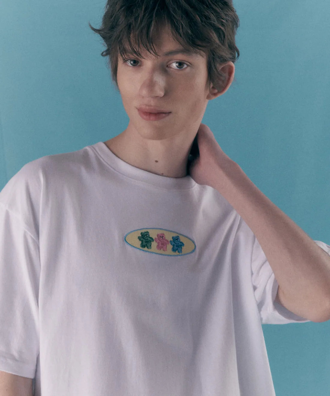 韓國 Ambler Circle Bear Overfit T-Shirt【AR055】