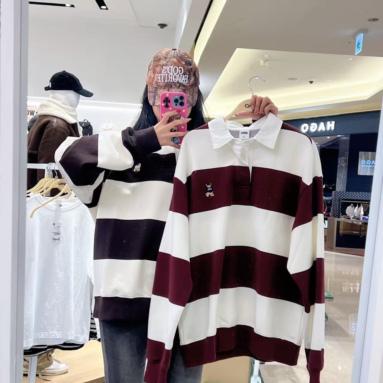 韓國 SPAO Rugby Sweatshirt【SP221】