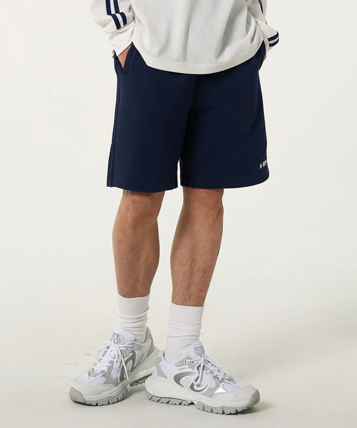 韓國 Nerdy Essential Sweat Half Pants【NY087】