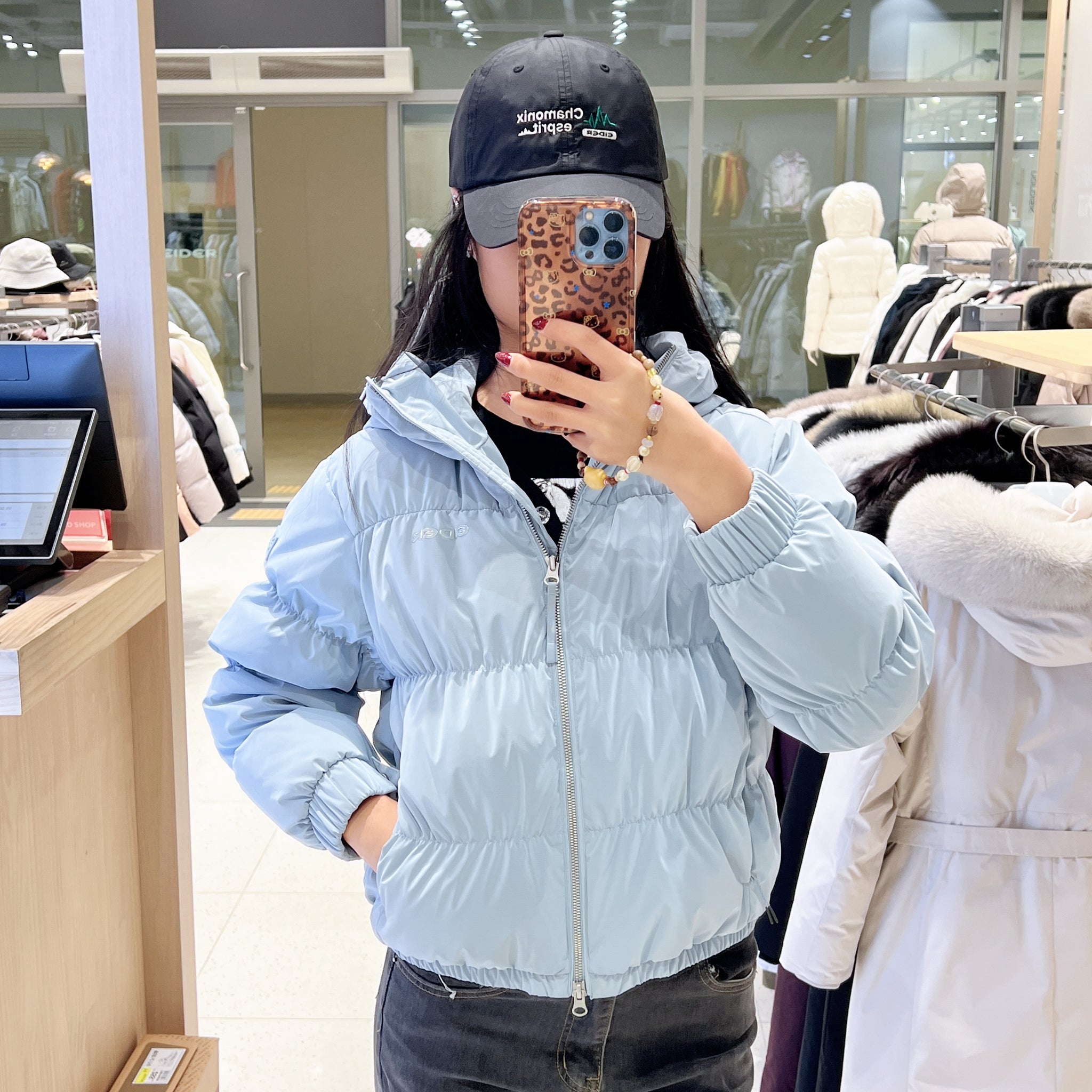 韓國 Eider SHIRRING Women's Down Jacket (鴨絨)【ER073】