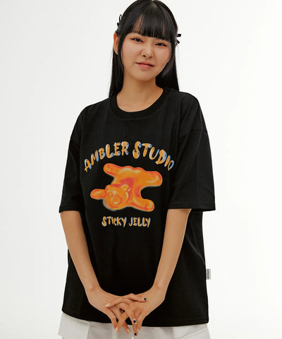 韓國 Ambler Jelly Bear Overfit T-Shirt【AR056】