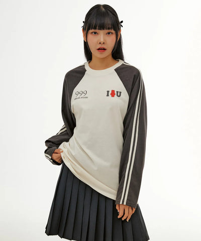 韓國 Ambler I-GomU Raglan Overfit Long Sleeve【AR058】
