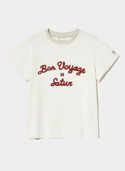 韓國 Satur (W) Satur Logo Voyage T-Shirt【SR008】