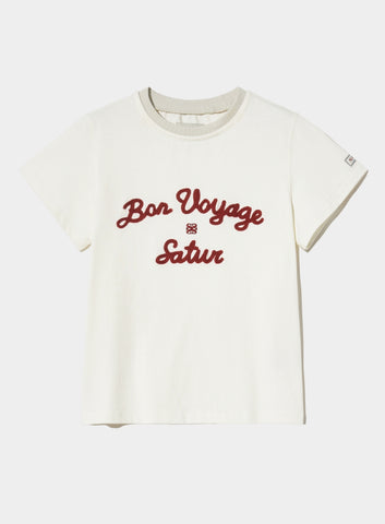 韓國 Satur (W) Satur Logo Voyage T-Shirt【SR008】