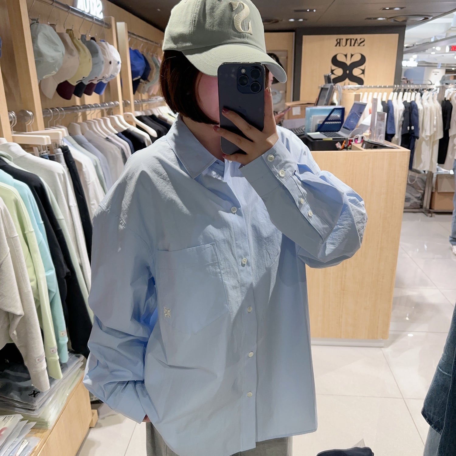 韓國 Satur Lantana Cotton Shirt【SR084】