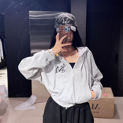 韓國 Mucent Sahara Gradation Leopard Cross Hood Zip-up【MU142】