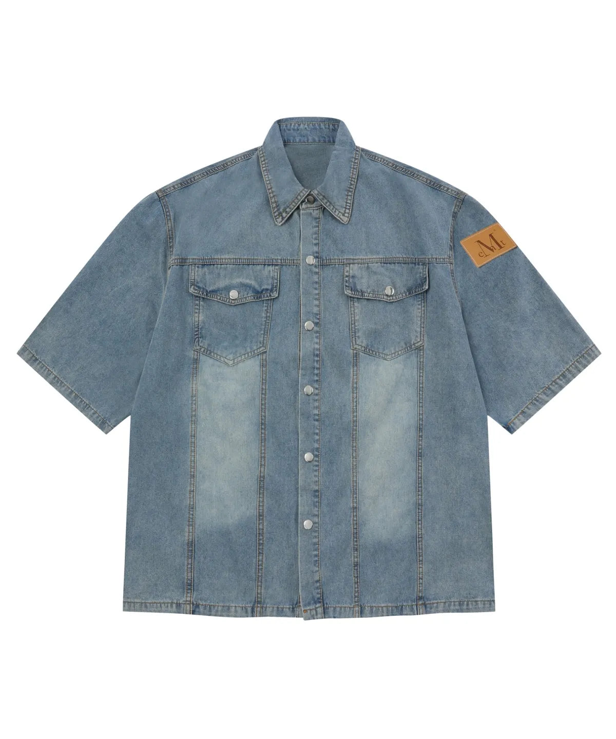 韓國 Mucent Country Denim Half Shirt【MU019】