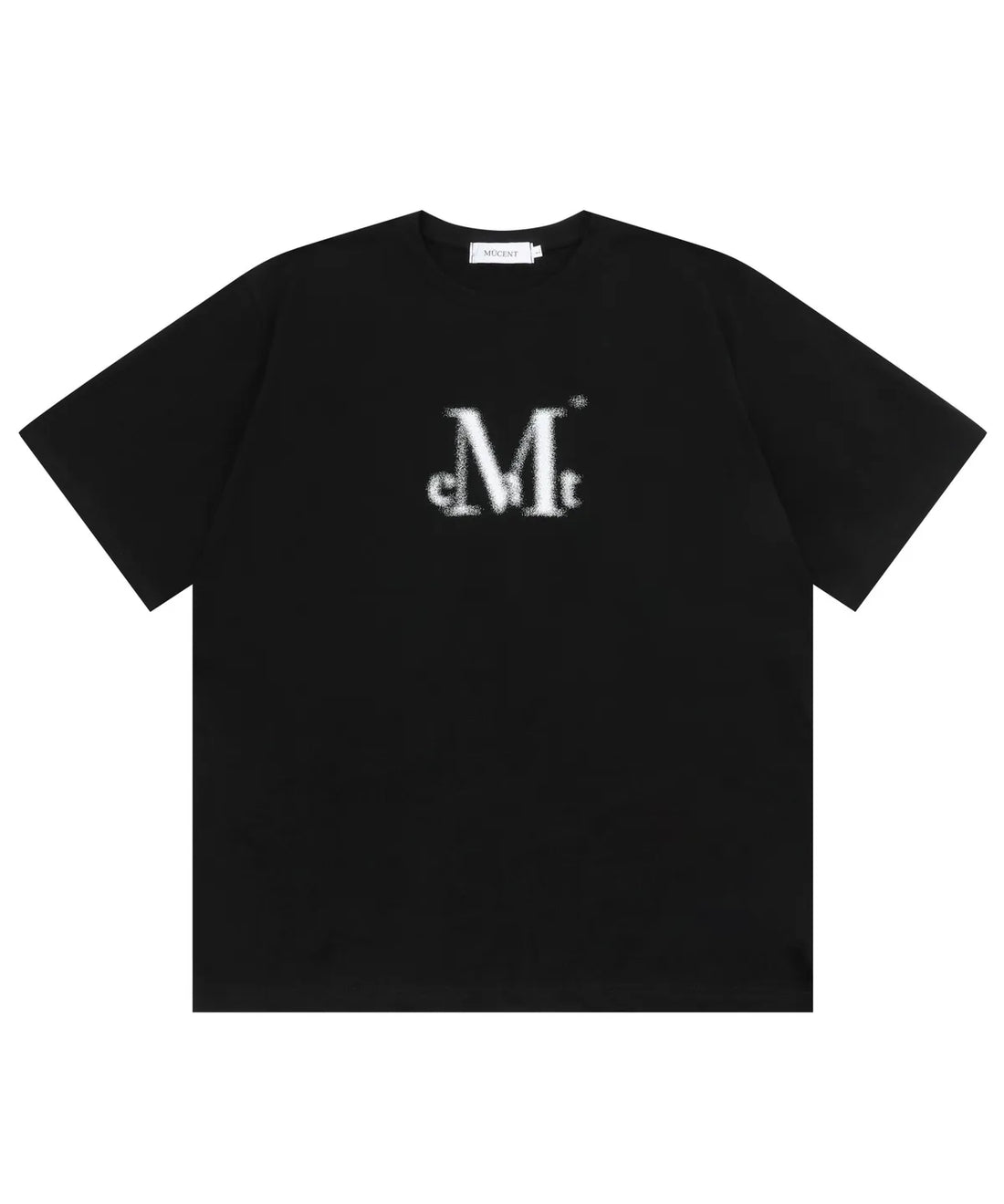 韓國 Mucent Spray Logo Half T-Shirt【MU022】