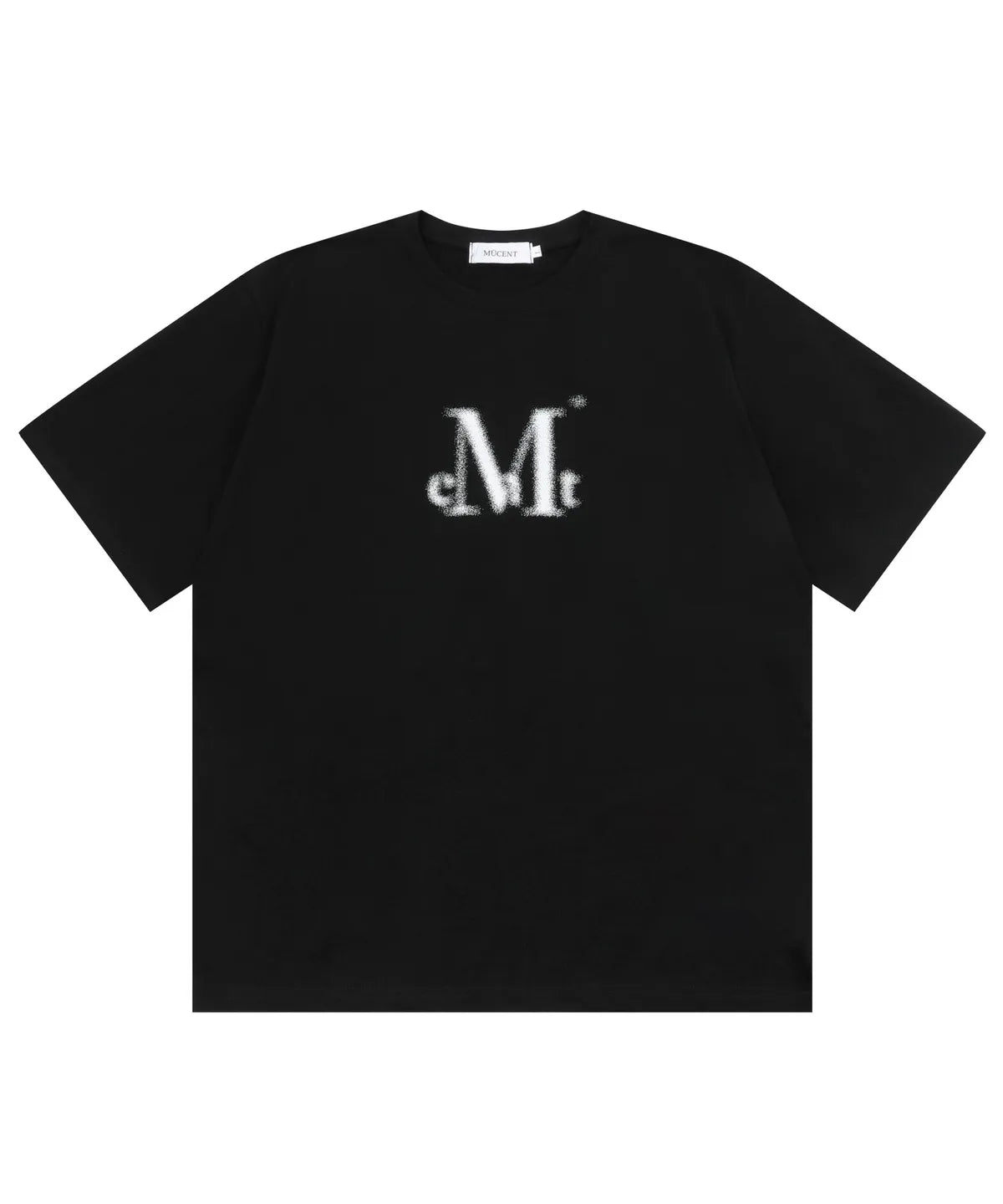 韓國 Mucent Spray Logo Half T-Shirt【MU022】