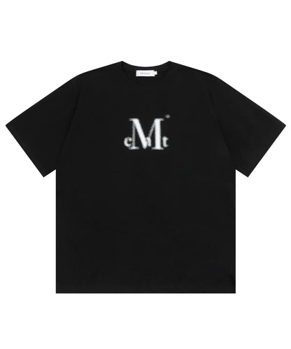 韓國 Mucent Spray Logo Half T-Shirt【MU022】