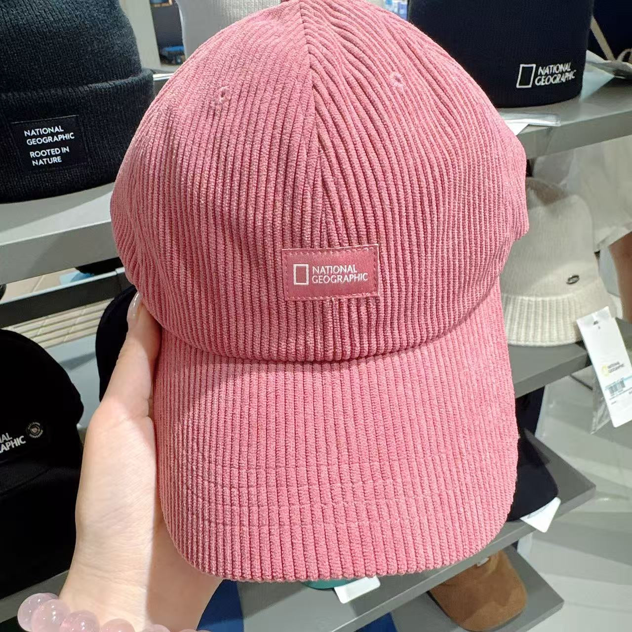 韓國 National Geographic Corduroy Ball Cap【NG015】