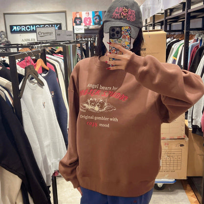 韓國 Ambler Angel Bears Sweatshirt【AR059】 - STT Mall HK 靚太網購